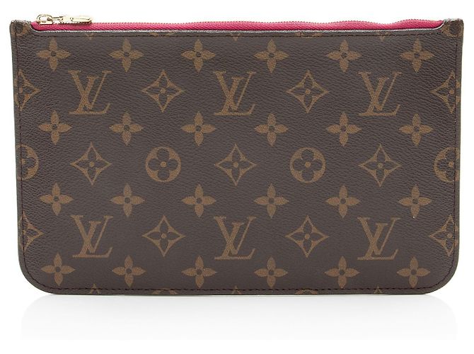 Louis Vuitton Monogram Canvas Neverfull GM Pochette Marrone