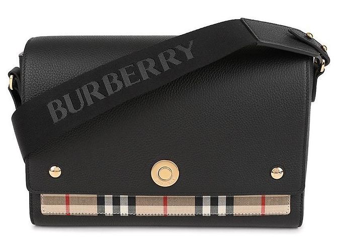 Burberry Borsa a tracolla Check Nero 