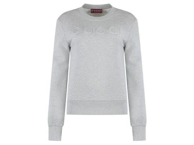 Gucci Sudadera de jersey de algodón Gris 