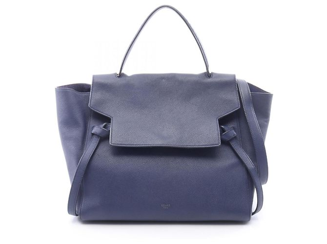 Céline CELINE BELT BAG MINI Lederhandtasche Blau