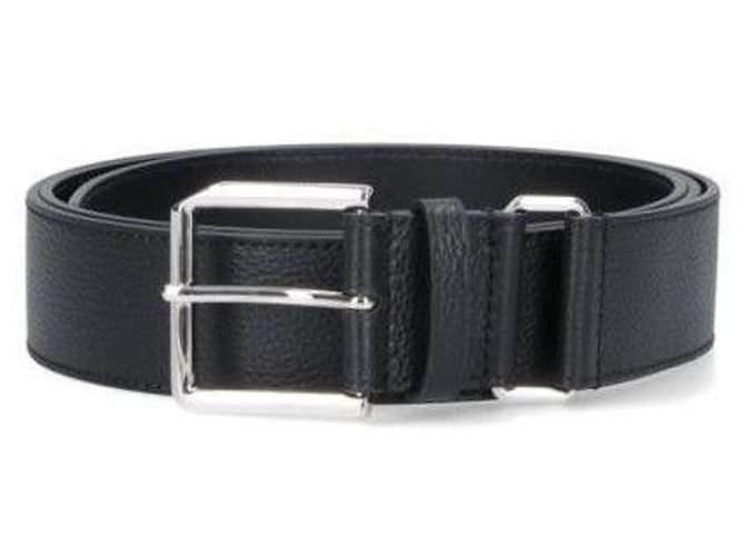 Givenchy Black Grained Leather Belt