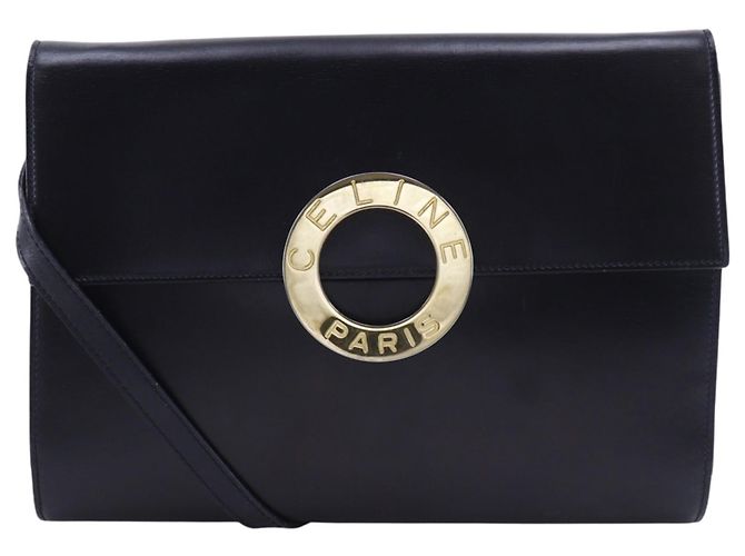 Céline CELINE Borsa a tracolla 2way in pelle di vitello Nero