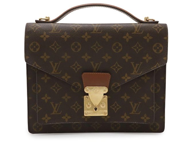 Bolso Louis Vuitton Monogram Monceau 28 Castaño