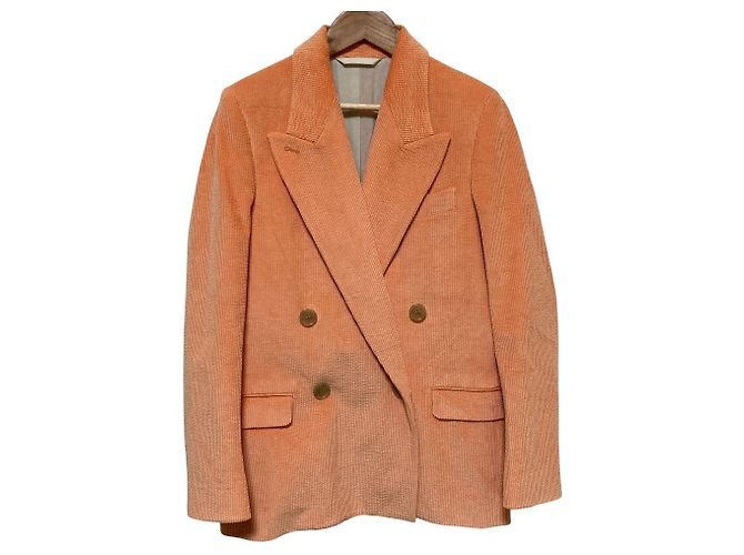 Acne Studios Corduroy Tailored Jacket Orange