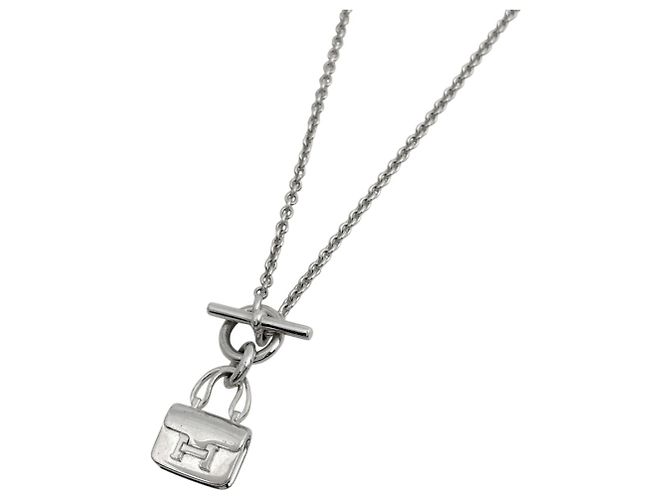 Hermès Collana Amulette Constance Hermes Argento