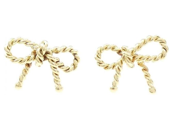 Tiffany & Co Orecchini Tiffany Twist Ribbon D'oro