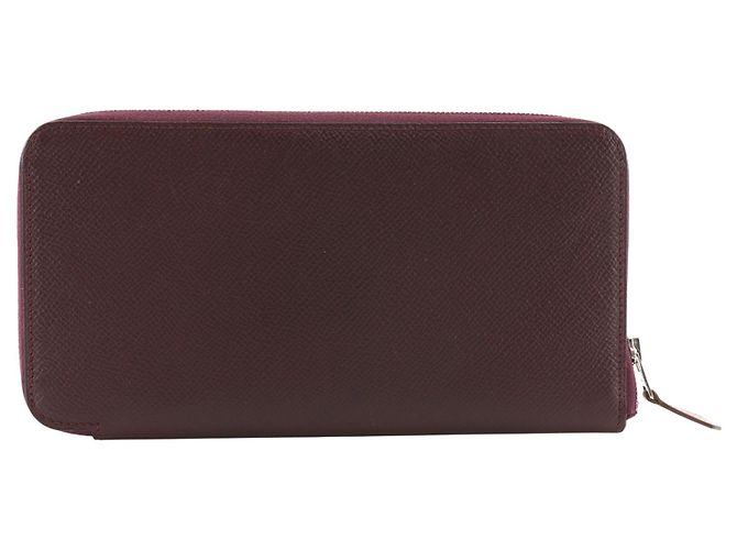 Hermès Hermes Azap Zip Around Epsom Long Dark red