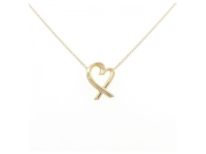 Tiffany & Co Kleines Tiffany Loving Heart Halskette Golden