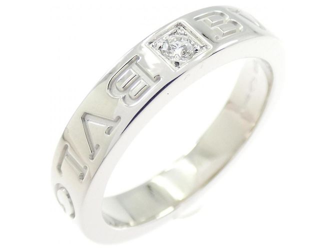 Bulgari Anel Bvlgari B.zero1 em ouro branco e diamantes Dourado