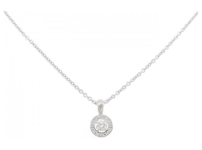 Bulgari Colar de pingente em ouro branco Bvlgari