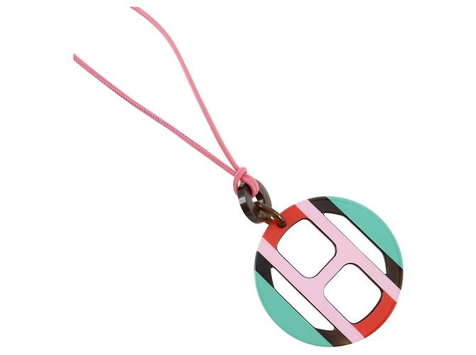 Hermès Collar Hermes Buffalo Horn and Horn Rosa