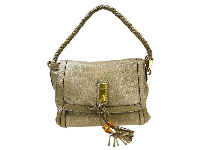 Gucci Bella Flap Leather Medium D'oro