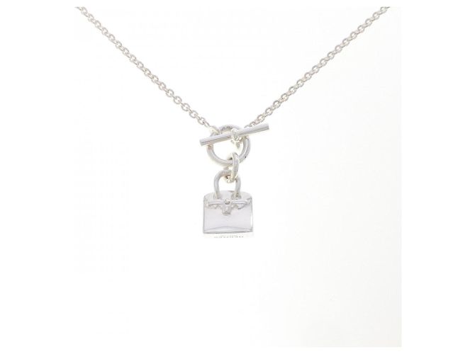 Hermès Collar Amulette Birkin Hermes Plata