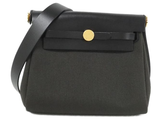 Hermès Bolso de hombro Hermes Herbag Zip Negro
