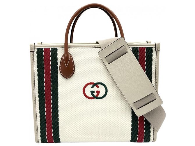 Borsa Tote Interlocking G da donna Gucci Crudo