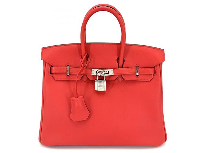Hermès Borsa Hermes Birkin 25 Rosso