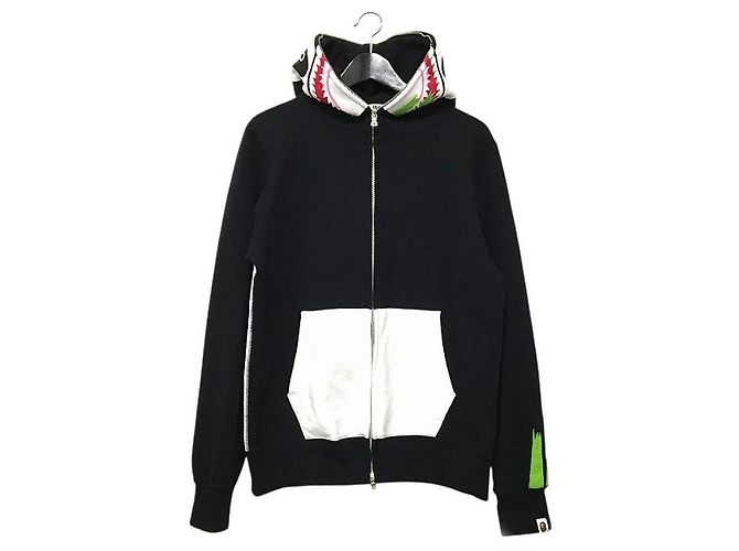 Autre Marque A Bathing Ape (Bape) Panda Zip-Up Hoodie Schwarz Weiß Grün