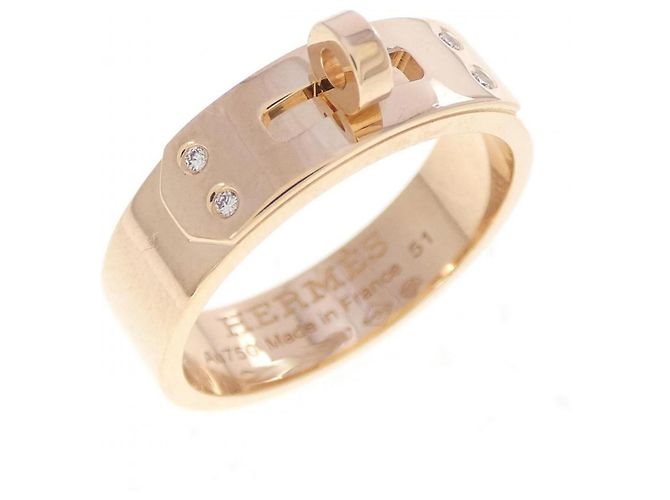 Hermès Anillo Kelly Band Hermes Dorado