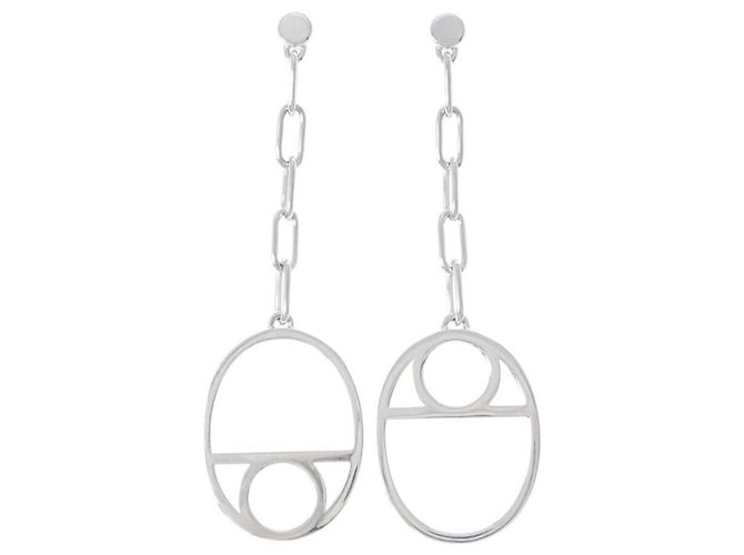 Hermès Orecchini Chaine d'Ancre Game Hermes Argento 