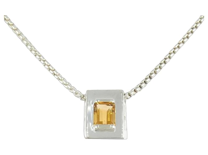 Hermès Collana Citrine Hermes Argento 