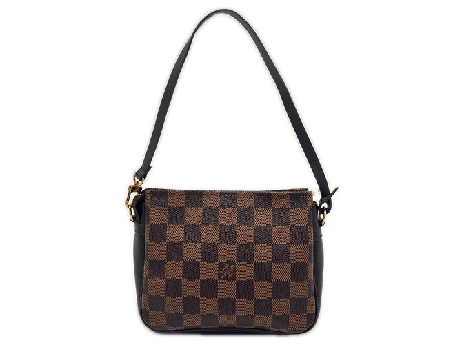 Bolsa de Maquiagem Louis Vuitton Damier Ebene Marrom