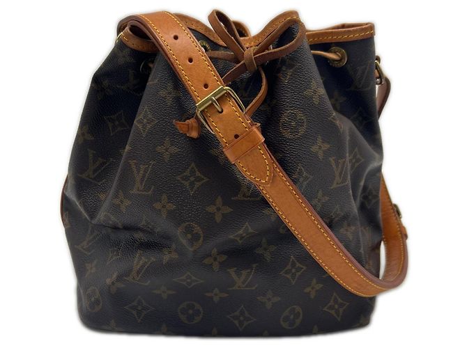 Noe Bolsa Louis Vuitton Monogram Petit Noé Marrom