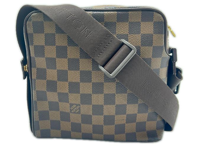 Borsa a Spalla Louis Vuitton Damier Monogram Olaf PM Marrone