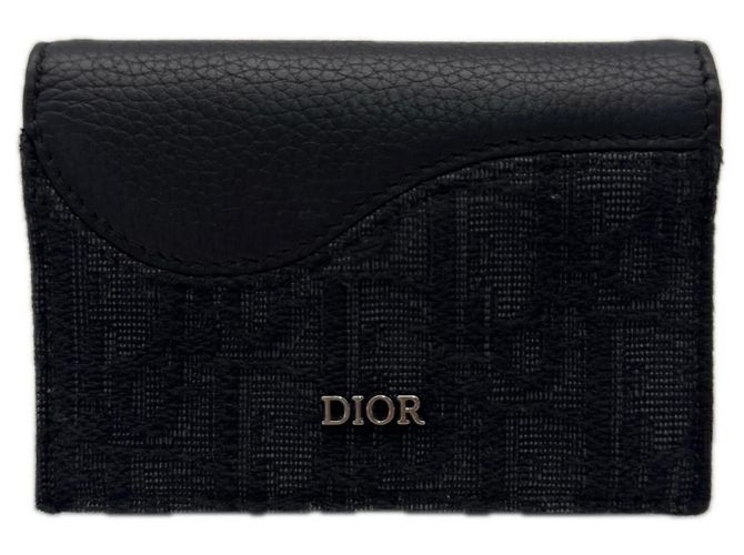 Tarjetero Christian Dior Castaño Negro