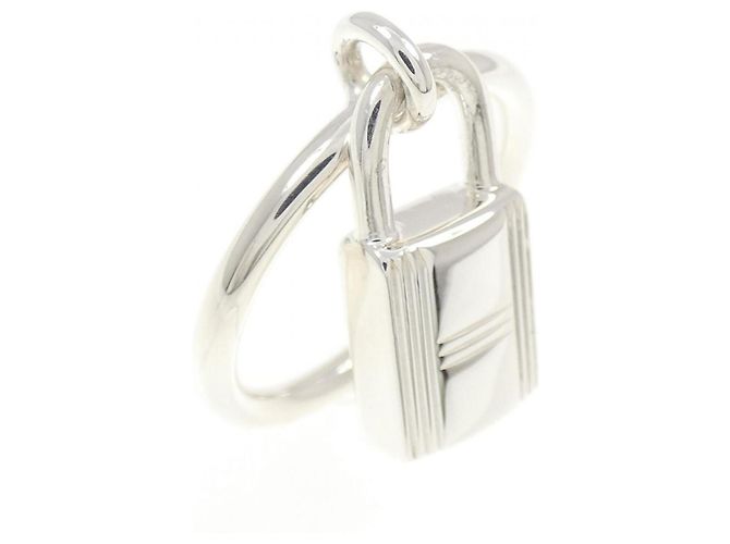 Hermès Anello Band Cadena Hermes Kelly Argento
