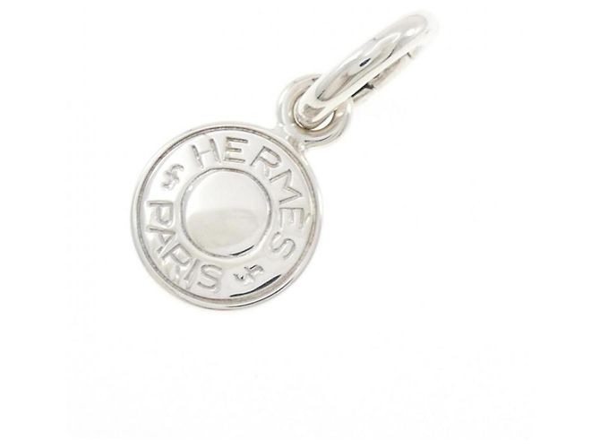 Hermès Clou de Selle Anhänger Silber
