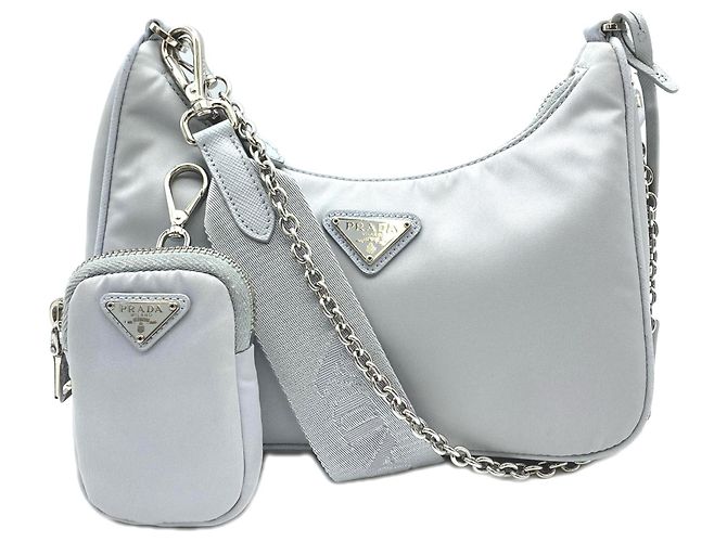 Borsa a tracolla Prada Re-Nylon Logo Fiordarizo Marrone