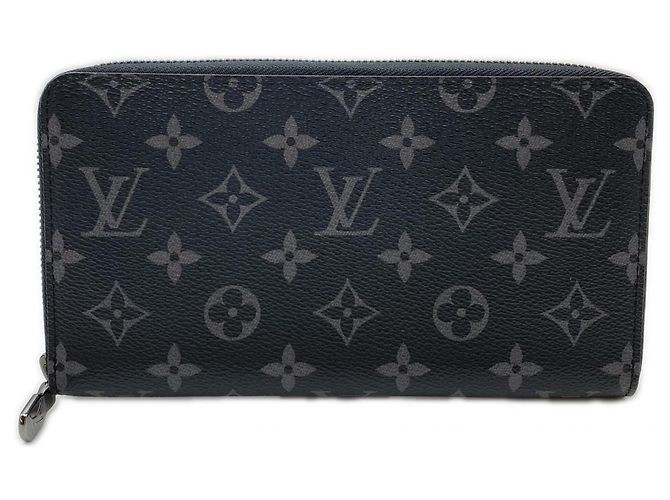 Louis Vuitton Monogram Eclipse Zippy Organizer NM M82081 Brown Black