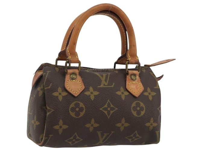 LOUIS VUITTON Bolsa Monogram Mini Speedy M41543 LV Auth 188268 Monograma