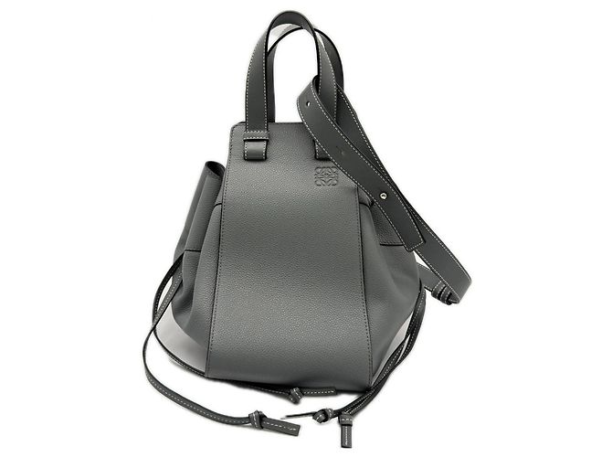 Bolsa de mão Hammock em couro de vitelo Soft Grain Loewe Marrom
