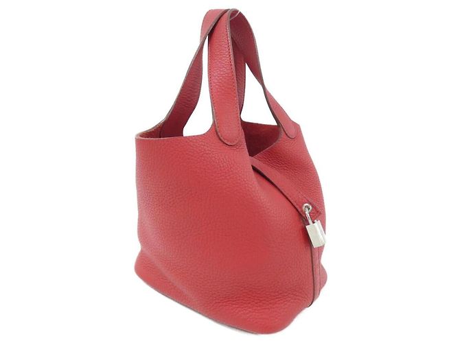 Hermès Borsa Hermes Picotin Lock PM Rosso 
