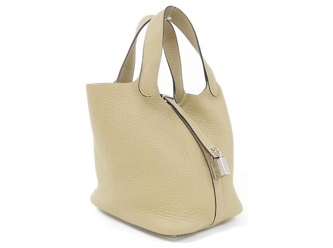 Hermès Borsa Hermes Picotin Lock PM Beige 