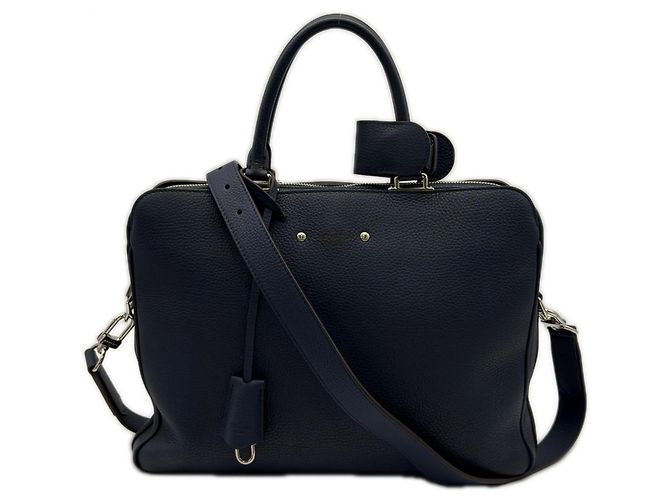 Pasta Louis Vuitton Taurillon Armand Azul marinho