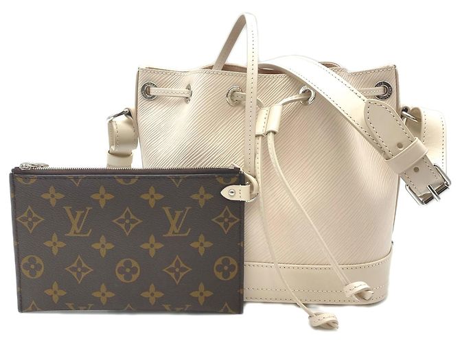 Bolso de Hombro Louis Vuitton Epi Noe BB Quartz Crudo