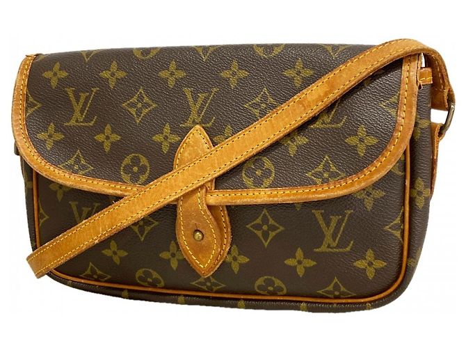 Borsa a tracolla Louis Vuitton Monogram Gibeciere PM Marrone