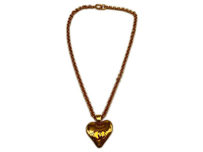 Collana Chanel Coco Mark Heart in Oro D'oro