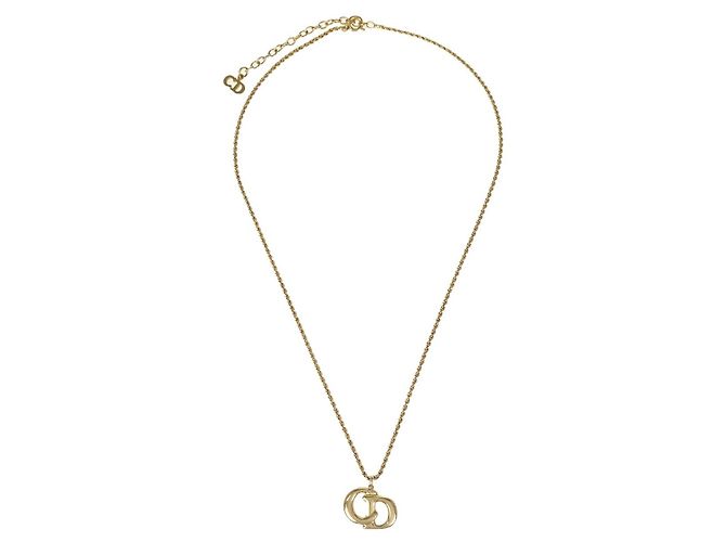 Pendente Christian Dior CD placcato oro D'oro