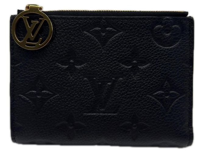Portafoglio Bi-fold Louis Vuitton Monogram Empreinte Nero