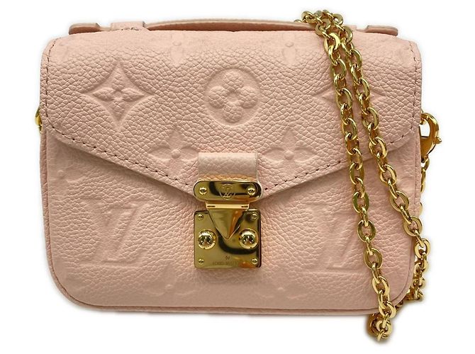 Bolsa de Ombro Louis Vuitton Monogram Empreinte Micrometis Rosa