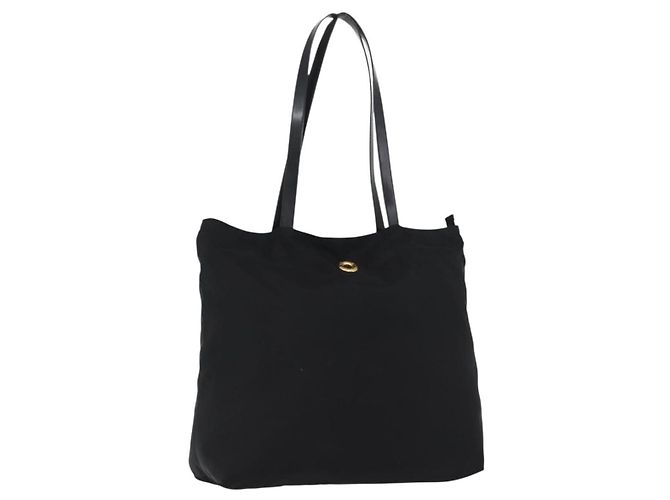 Céline Celine Circle logo Nylon Noir