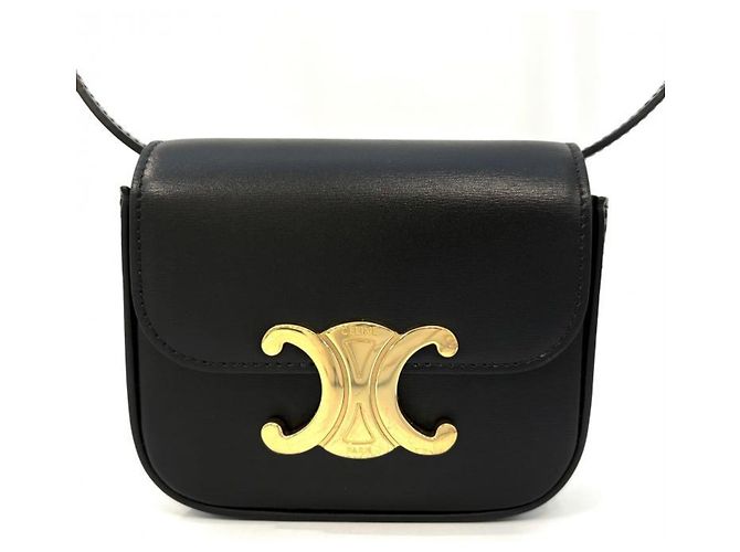 Céline Borsa a Spalla Celine Triomphe Mini Claude Nero