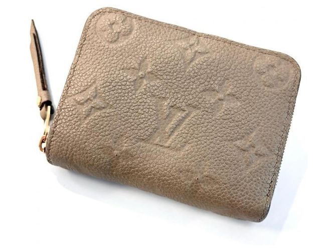 Portafoglio Zippy Monogram Empreinte Louis Vuitton Beige