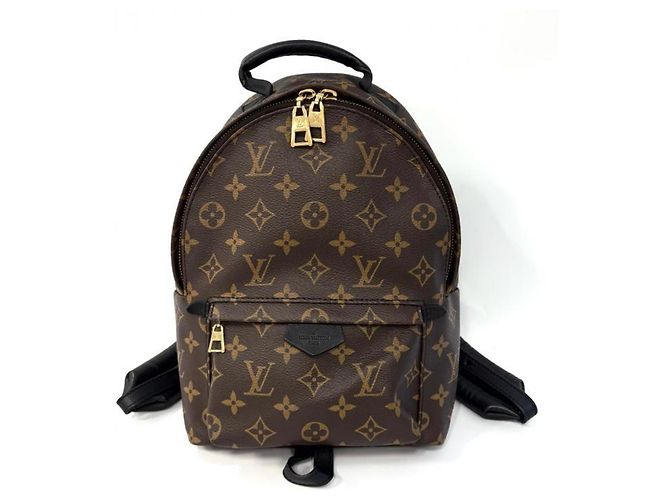 Zaino Louis Vuitton Monogram Palm Springs Marrone Nero Monogramma