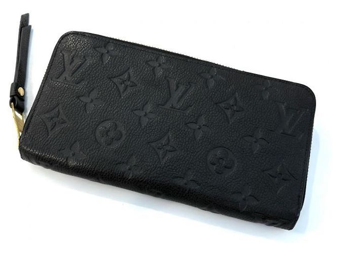 Cartera Zippy Monogram Empreinte Louis Vuitton Negro