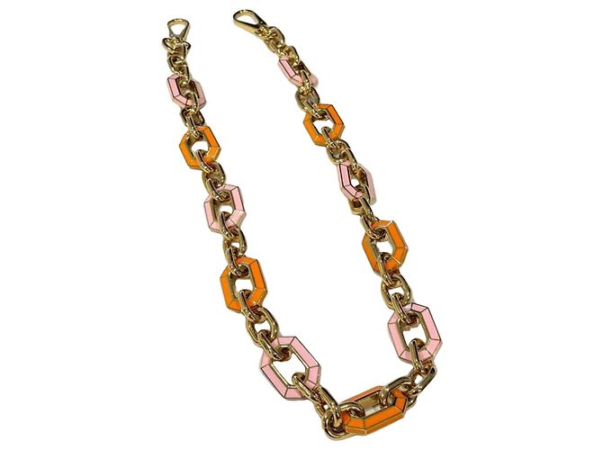 Tracolla per borsa Louis Vuitton Capucines Rosa D'oro Arancione