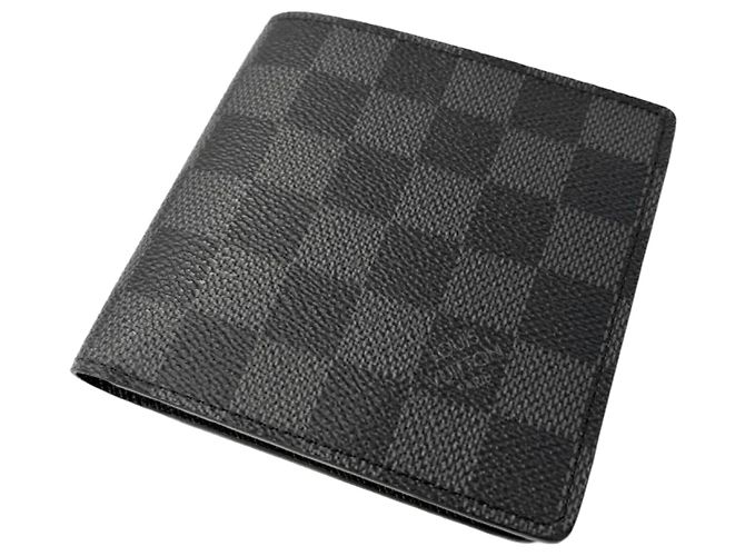 Portafoglio bi-fold Louis Vuitton Damier Graphite Damier ebene